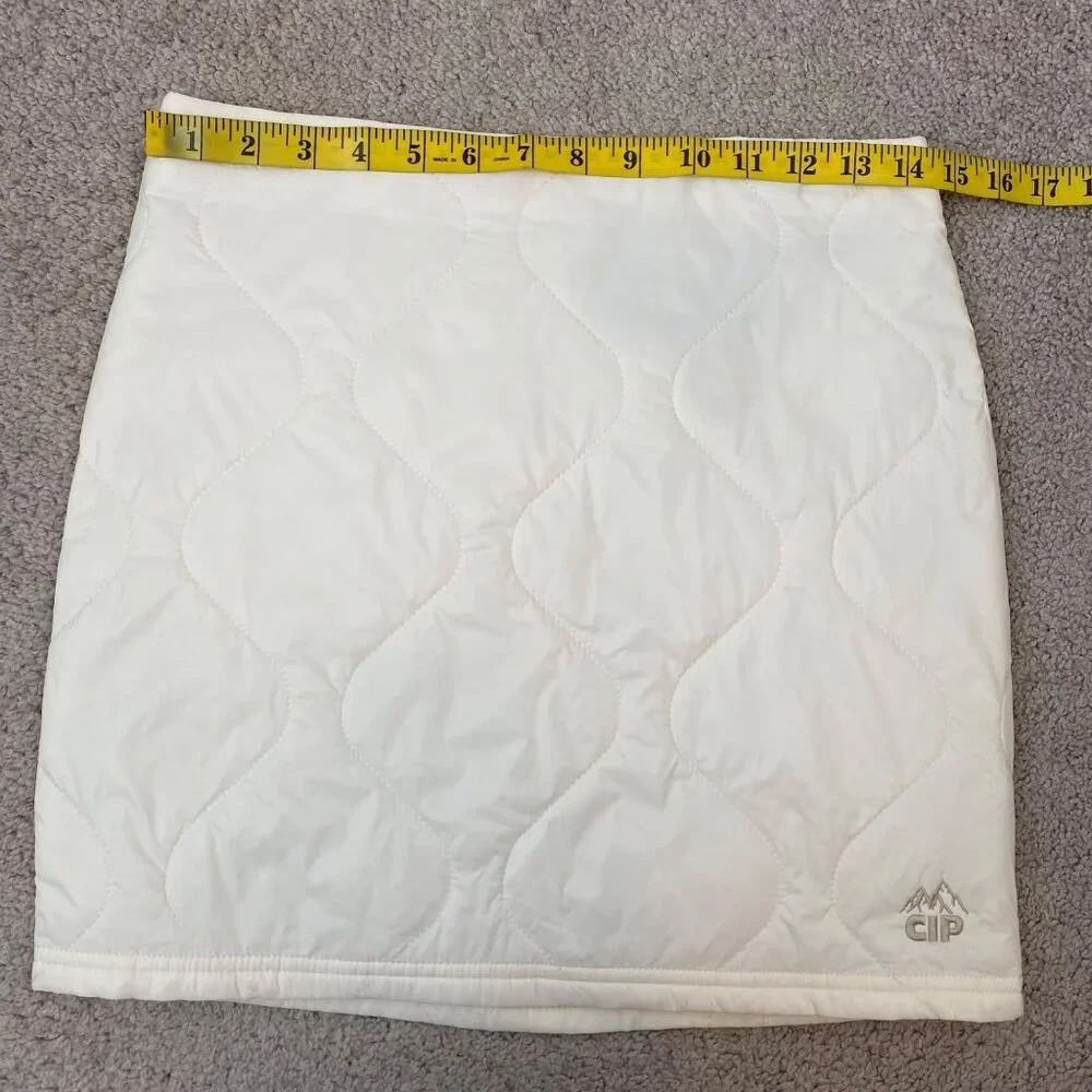 NWT CONEY ISLAND PICNIC Alpine Slopes Quilted Mini Skirt Size 26‎ Coconut Milk